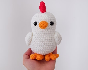 Huhn Amigurumi Häkelanleitung | DIY Bauernhof Tier Plüschtier (PDF Pattern)
