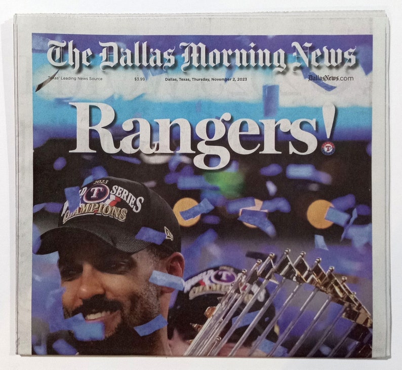Texas Rangers 2023 World Series Title the Dallas Morning Etsy Israel