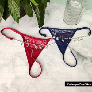 Customized Thong Front & Back, Customized Panties, Custom Thong