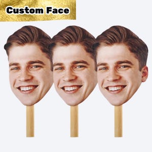 Custom Photo Face on a Stick, Bachelorette Party, Custom Heads on a Stick, Big Heads for Birthday Parties, sport events, groom face and head