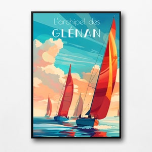 Cartaz "O Arquipélago de Glénan"