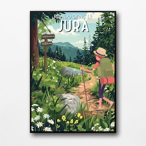 Plakat „Wandern im Jura“