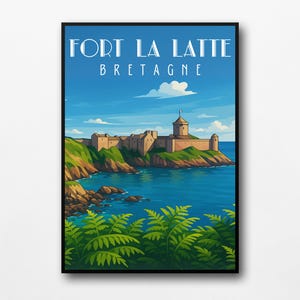 Póster "Fort La Latte - Bretaña"
