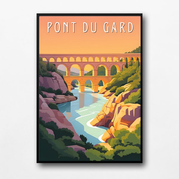 Affiche "Pont du Gard" - 30x40 cm