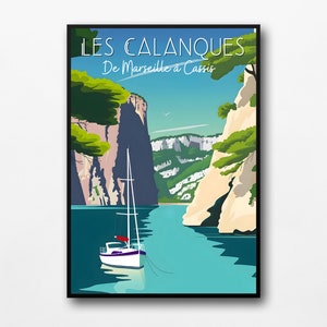 Poster "Le Calanques - Da Marsiglia a Cassis"