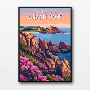 Affiche "Côte de Granit Rose"