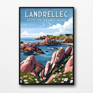 Cartaz "Landrellec - Costa de Granito Rosa"