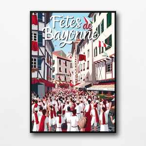 Cartel de los "Festivales de Bayona"
