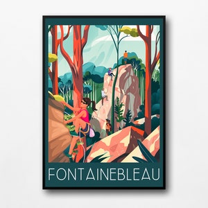 Plakat „Fontainebleau“ – Wald von Fontainebleau