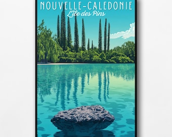 Manifesto "Nuova Caledonia - Isola dei Pini"