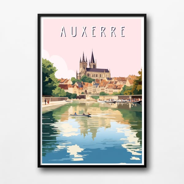 Affiche "Auxerre" - 30x40cm