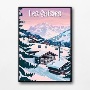 Affiche "Les Saisies"