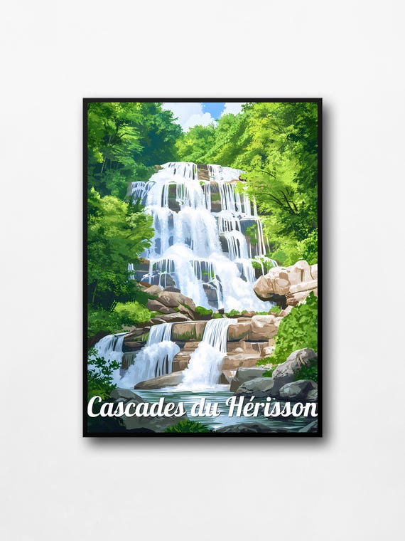 Photo Vintage Cascade En Oisans – Tirage Albuminé Circa 1880, Format 11x16 Cm, Collection