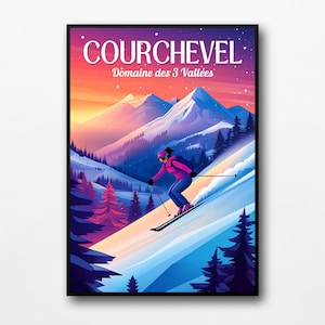 Affiche "Courchevel - Domaine des 3 Vallées"