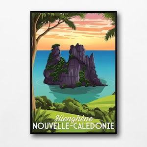 Poster "Nieuw-Caledonië - Hienghène"