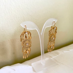 21K Gold Plated Arabic Earrings Iraqi Dubai Gold Ottoman Turkish Lira Coins Egyptian Belly Dance Imitation Saudi Khaleeji Kurdish Baladi