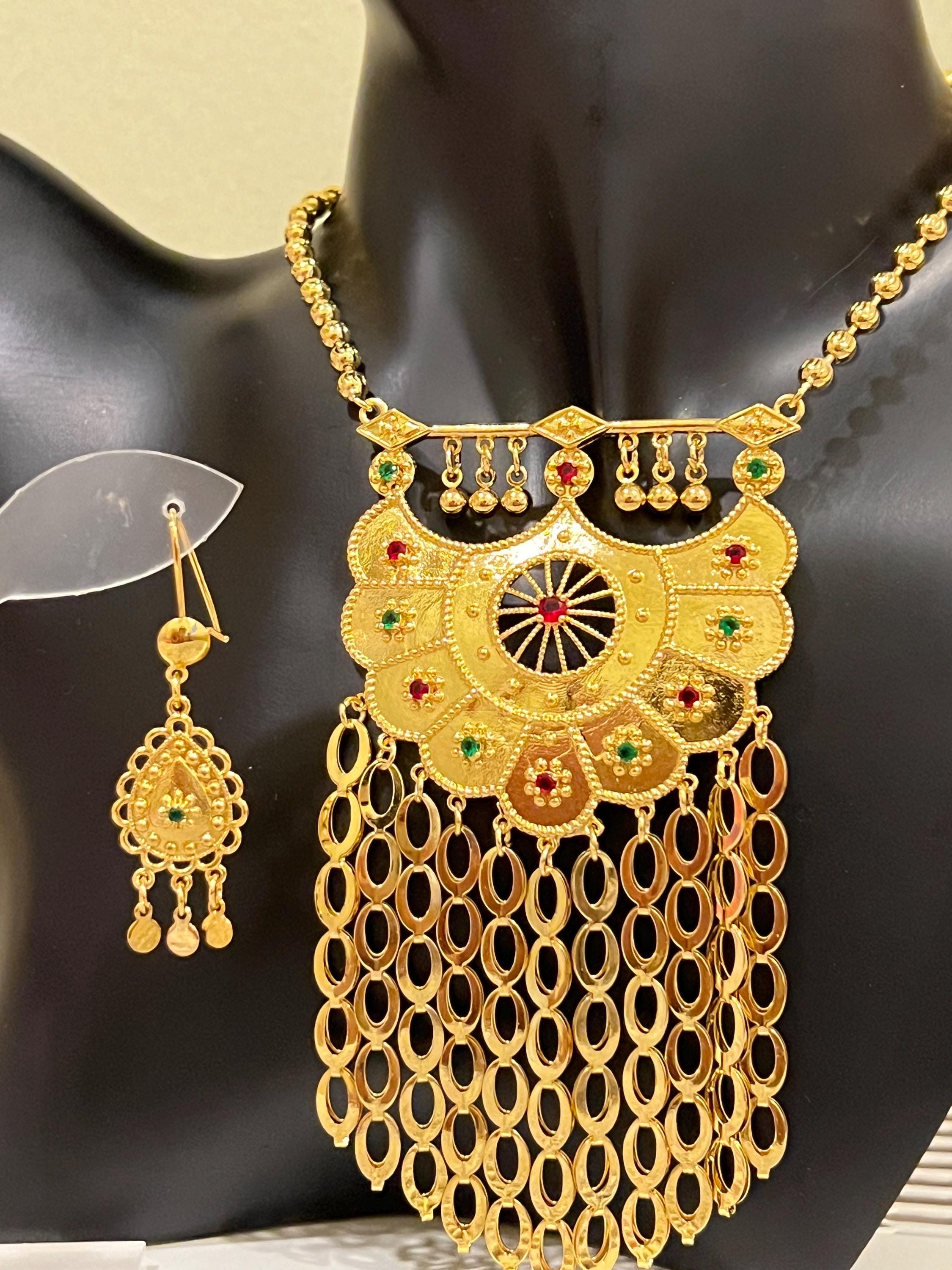24K Gold Plated Arabic Set Earrings Necklace Iraqi Dubai Gold Persianottoman Turkish Fayrouz Egyptian Belly Imitation Saudi Khaleeji Kurd Etsy