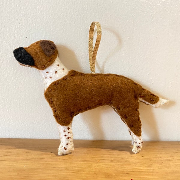 Felt Dog Ornament Etsy