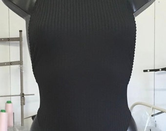 Woman’s ribbed all in one body suit