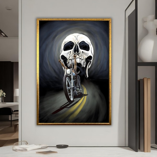 Abstract Harley Davidson Painting - Etsy