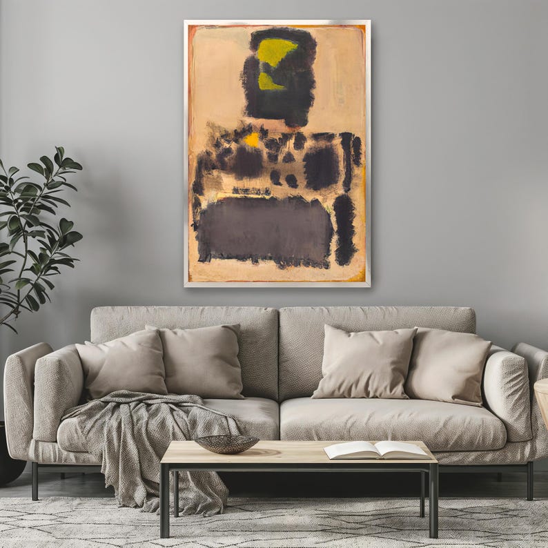 Handgemaltes Ölgemälde Auf Leinwand – 60 X 120 Cm, Blaue Feder, Abstrakte Kunst Fürs Wohnzimmer, Von Yotree Art