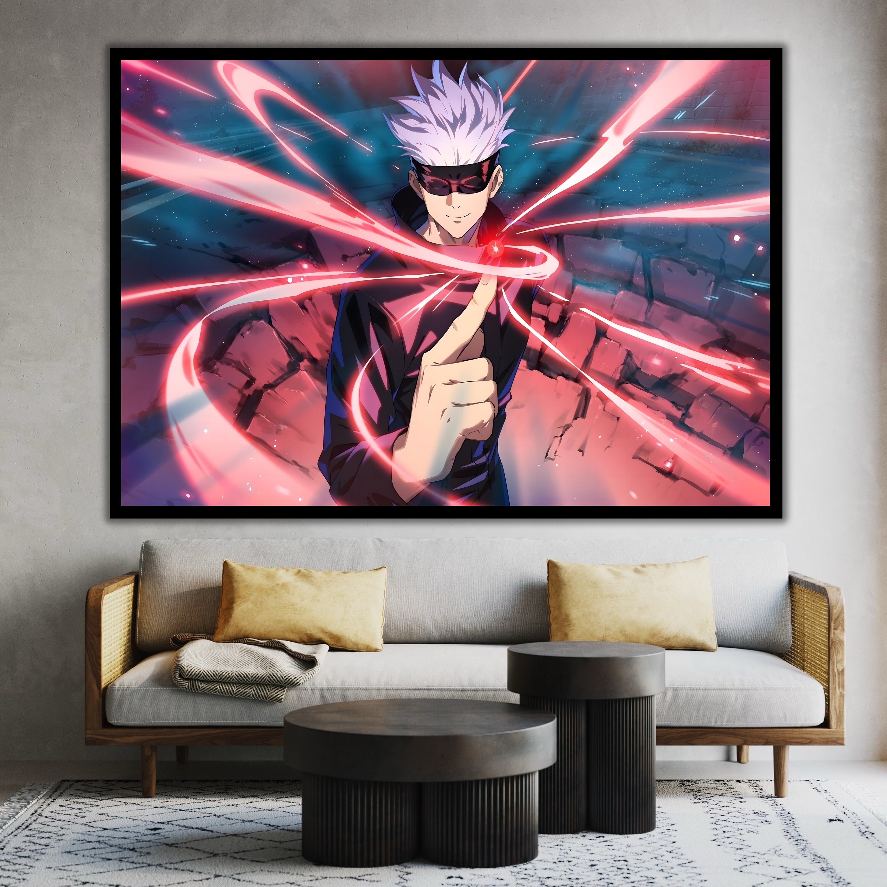 Jujutsu Kaisen Canvas Poster, Anime Wall Art, Japanese Manga Decoration ...