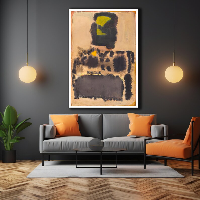 Handgemaltes Ölgemälde 'Blaue Feder' – 61x121 Cm, Abstrakte Wandkunst Fürs Wohnzimmer