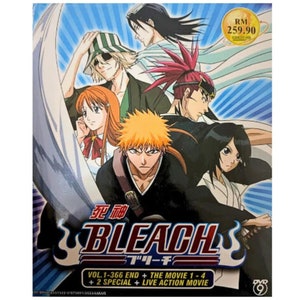 Bleach Episodes 1 - 366 English Dubbed Complete Series 16 Seasons on 36  DVDs