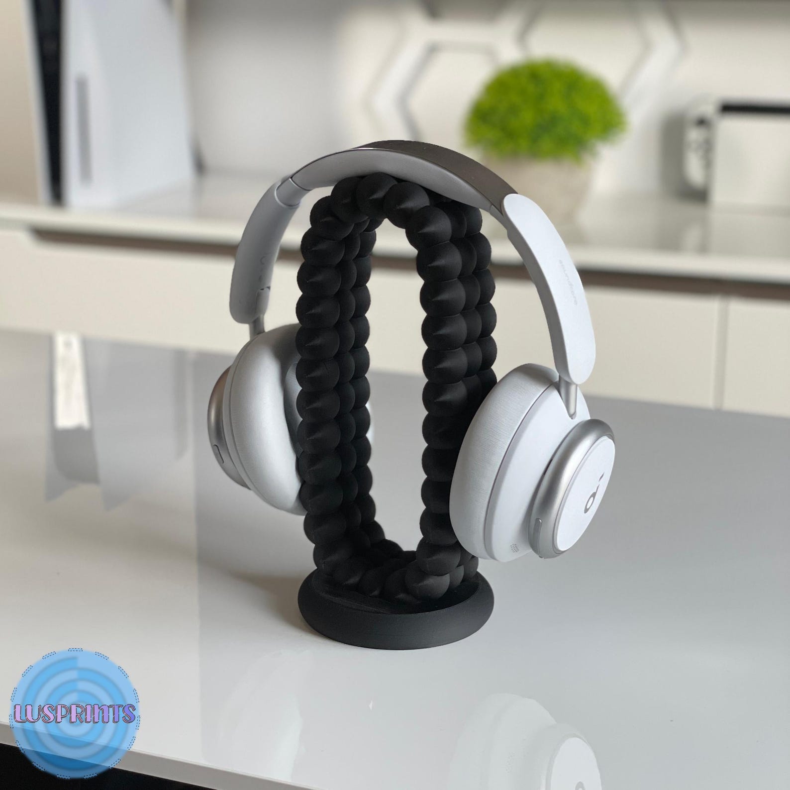 3D Printed Headset Holder Stand, Desk Decor, Gaming Headphone Organizer ...