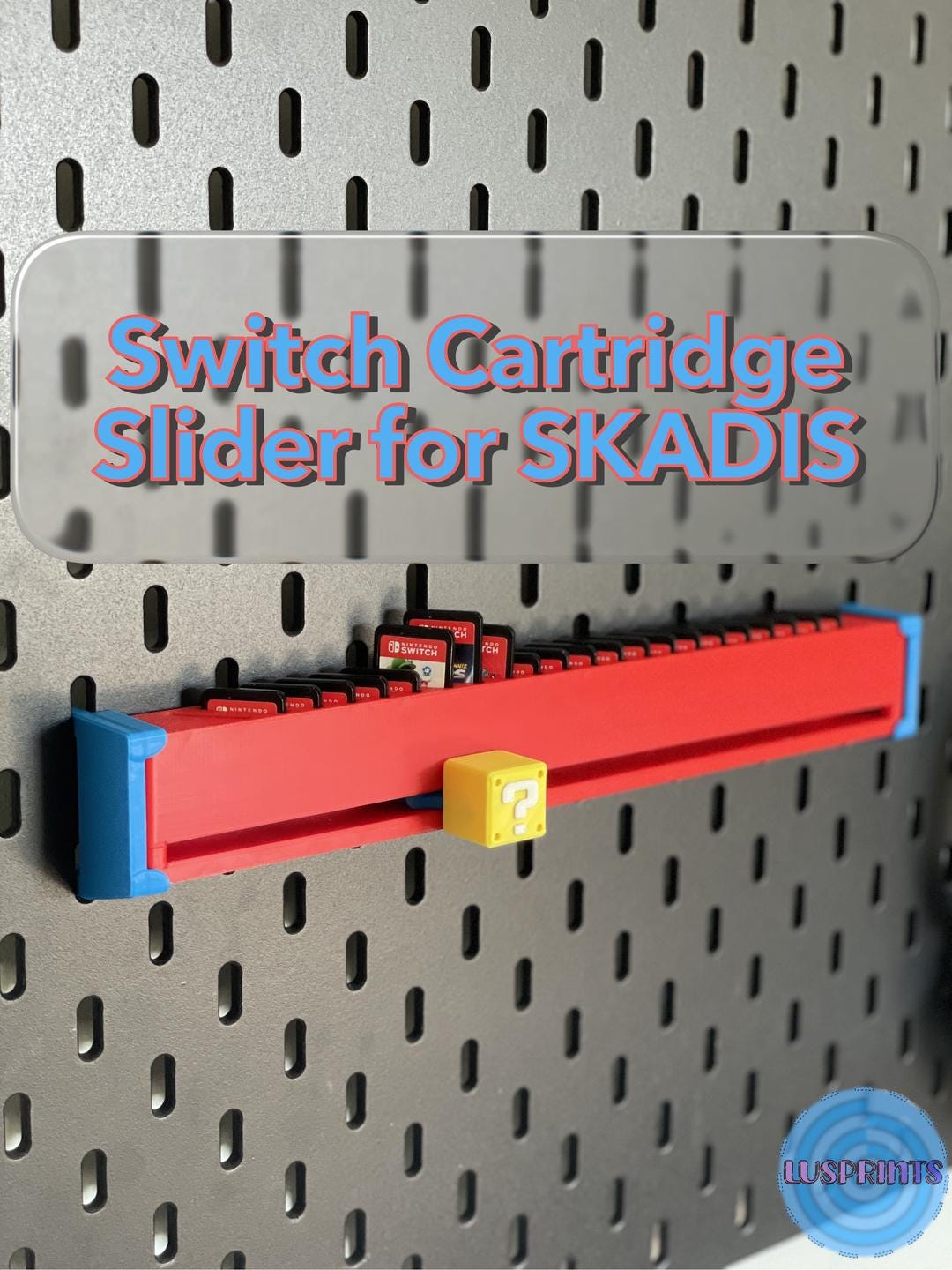 Nintendo Switch 2 Cartridge Organizer | SKÅDIS Pegboard Game