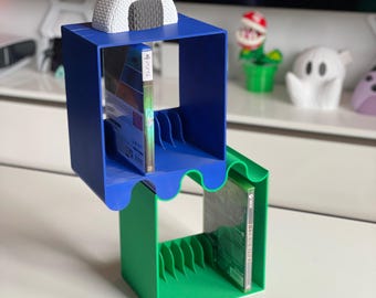 Xbox/PS5 Game Case Organizer, Modern Gaming Room Decor
