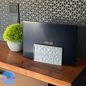 Laptop / MacBook vertical stands, Laptop stands for desk laptop holder MacBook desk organizer sleek MacBook stands Minimalist desk organizer