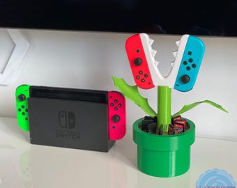 Piranha Plant Joy-Con Grip | 3D Printed Switch Cartridge Holder
