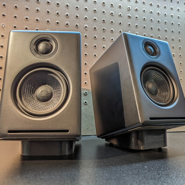 Desktop Speaker Stands (pair) | Audioengine A2+ | Audioengine A1 | Roku Speakers | Customizable sizing | Computer Speakers | Home office