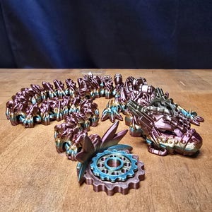 3D Printed Articulated Steampunk Dragon