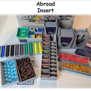 Abroad - Insert for the game  - Board Game (inoffizielles Produkt) - ready for sleeves