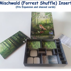 Mischwald (Forrest Shuffle) - 3D Druck Insert (Sortiereinsatz) - Brettspiel - Board Game (inoffizielles Produkt) -  Ready for Exp./Sleeves