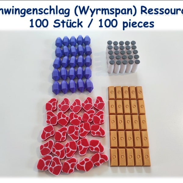 Wyrmspan / Wingspan Deluxe Resources - 3D Printing - Board Game (unofficial product)