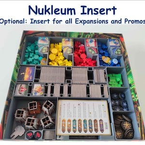 Nukleum (+Expansions and Promos) - 3D Druck Insert (Sortiereinsatz) - Brettspiel - Board Game (inoffizielles Produkt)