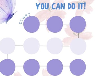 Sistema de recompensas con mariposas de colores: fomenta el buen comportamiento durante 3 y 4 semanas