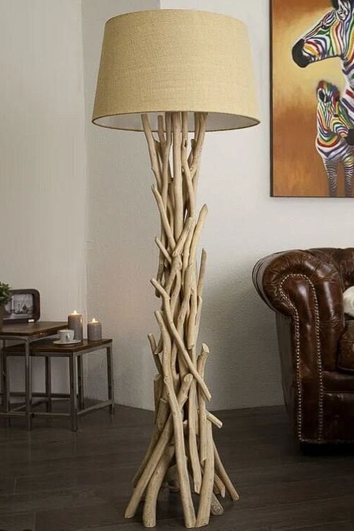 Driftwood Floor Lamp Etsy Australia
