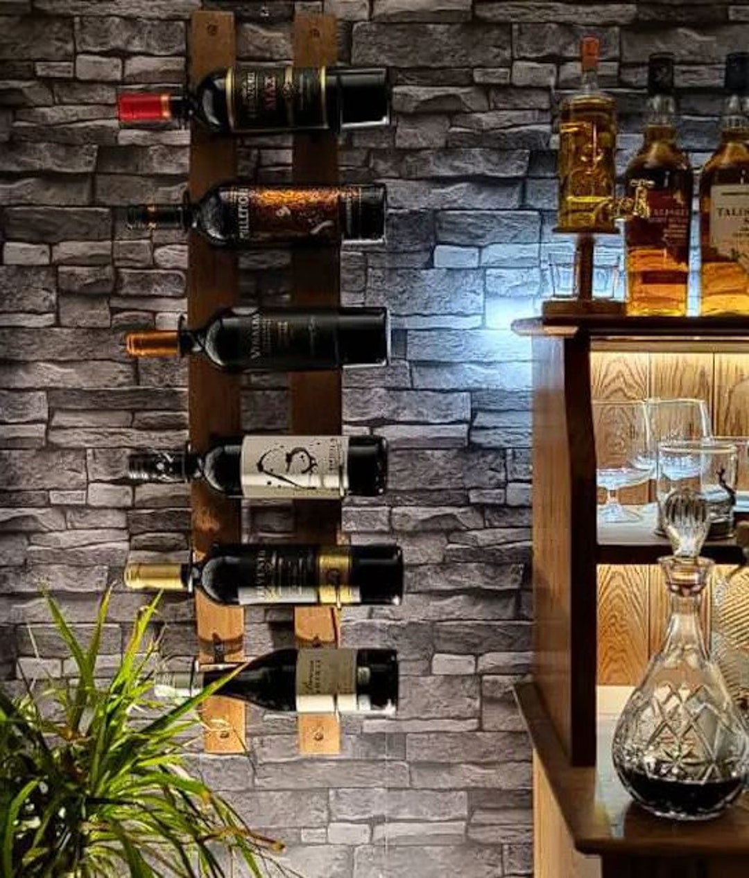 Whisky Barrel Stave Wine Rack - Etsy Canada