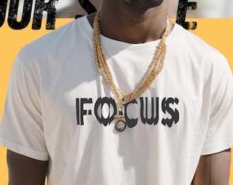 Focus Graphic Comfort Colors Shirt: Vintage Garment-Dyed Baumwoll T-Shirt