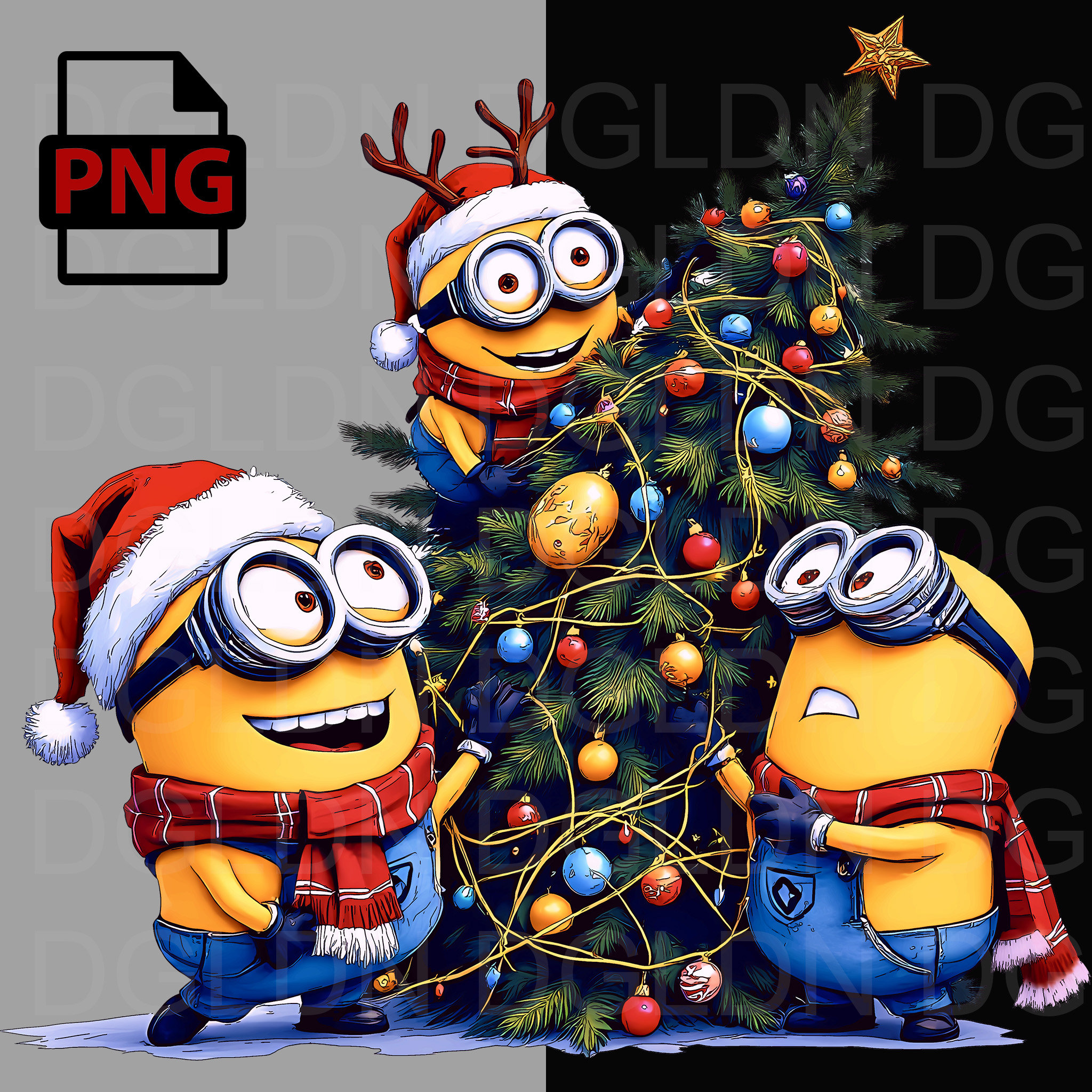 Minions Christmas - Etsy