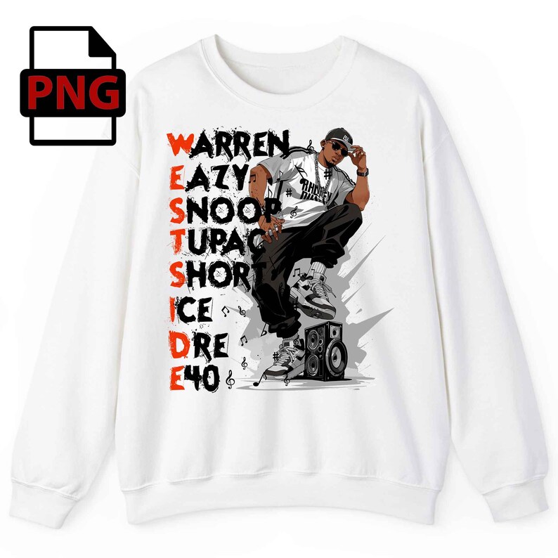 Urban Rapper Design West Coast Hip Hop Legends Art: Urban Streetwear Poster (PNG Digital ...