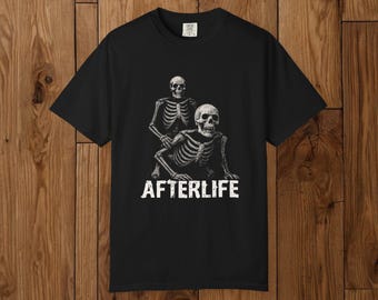 Camiseta divertida de esqueleto de ultratumba: camiseta con gráfico gótico de colores cómodos