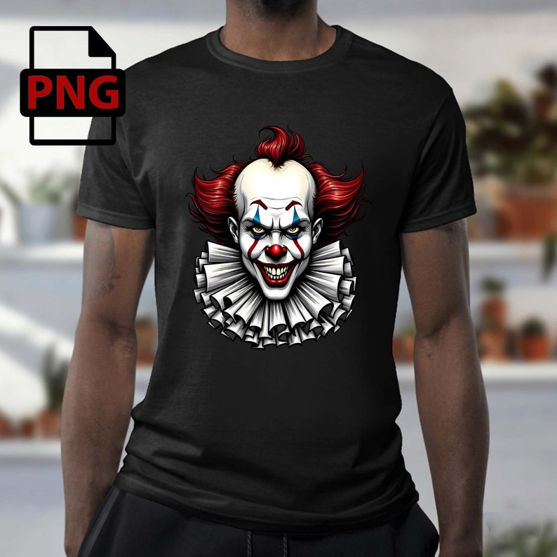 Creepy Clown Digital Art PNG - High-resolution Printable Graphic for ...