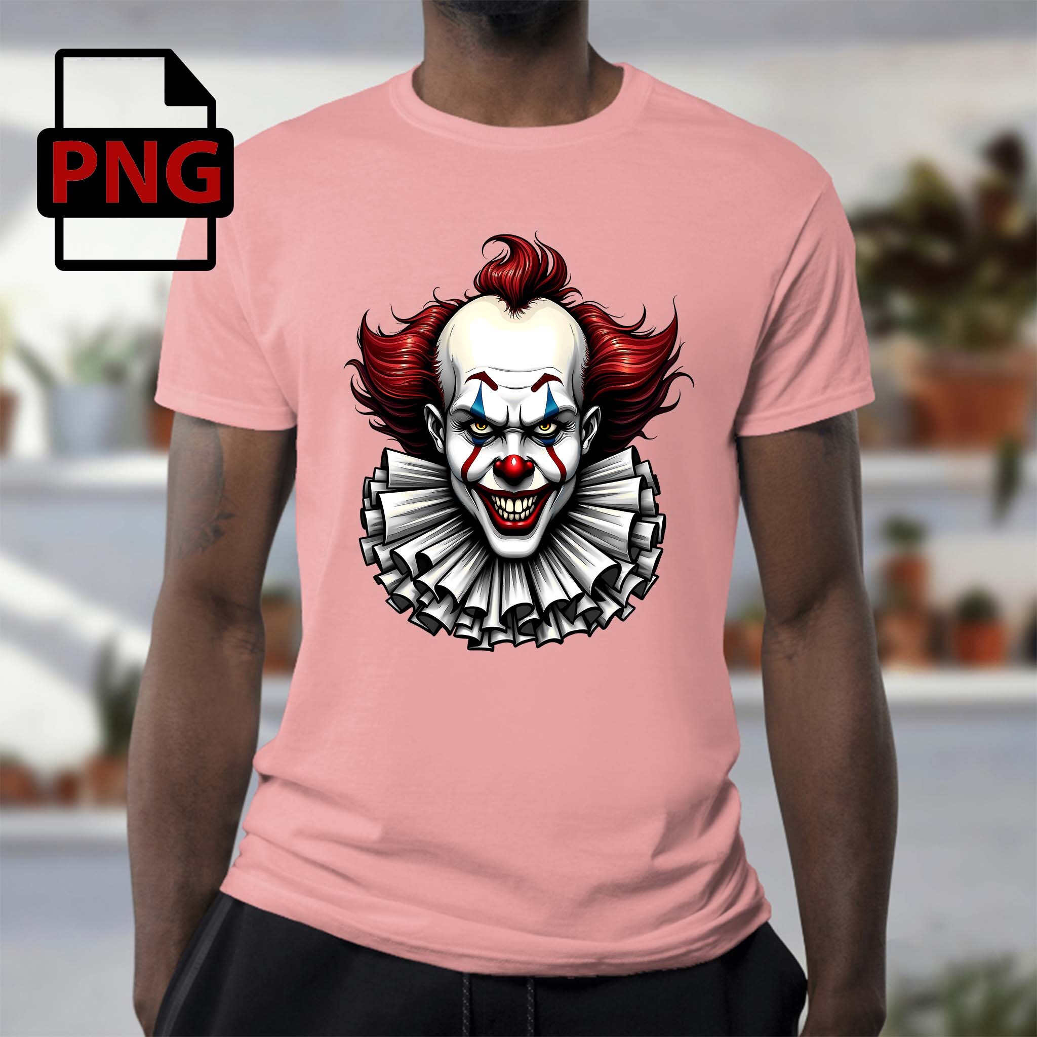 Creepy Clown Digital Art PNG - High-resolution Printable Graphic for ...