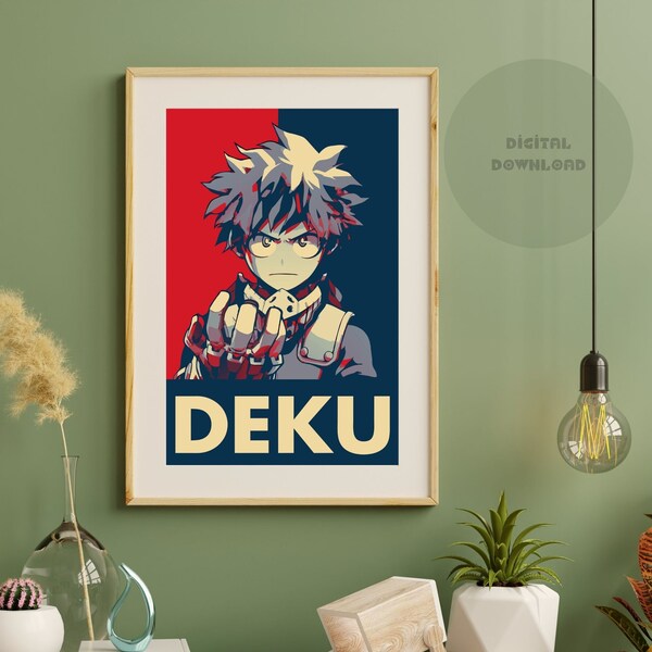 Anime Poster, My Hero Academia Poster Set, Anime Gift, Anime Wall Art, Anime Room Decor, Home Decor Wall Art Print, Manga Poster