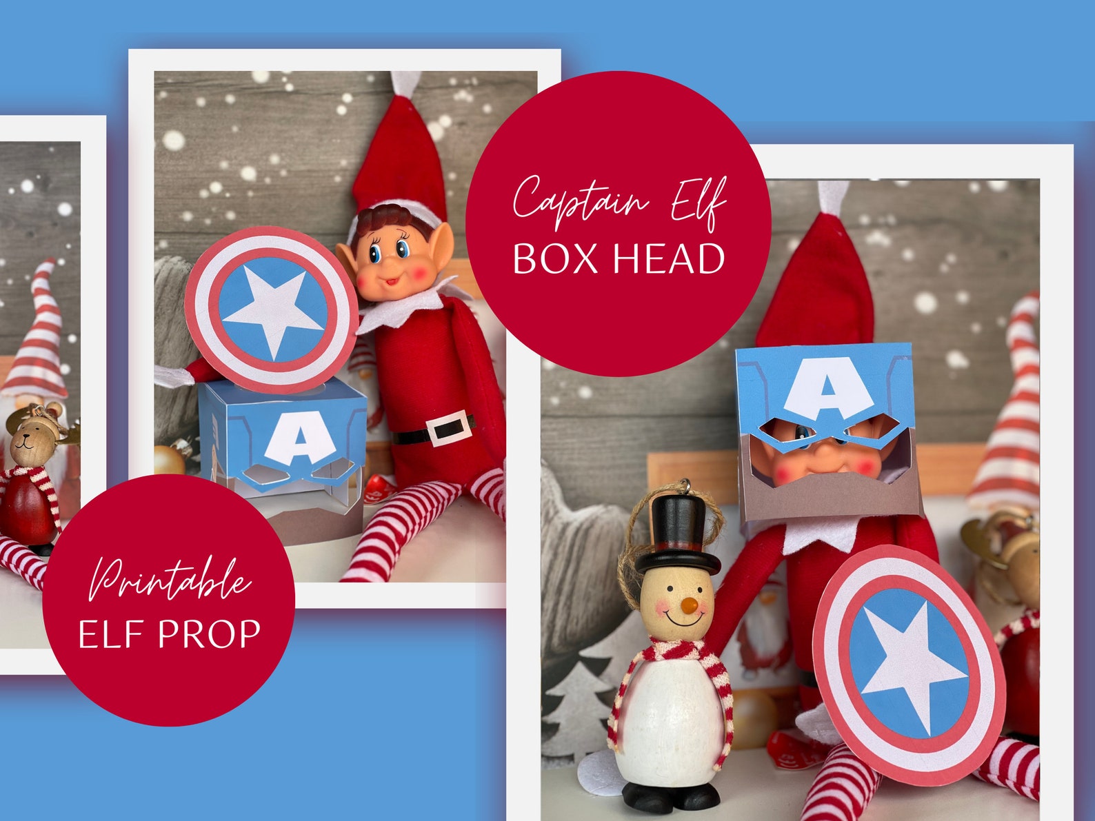 Elf on the Shelf Ideas, Superhero Elf, Elf on the Shelf Props, Elf on